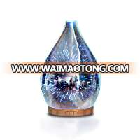 smart  revolving essential oil diffuser with metal cover