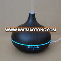 Home Electric 300ml Wood Grain Scent Aromatherapy Ultrasonic Aroma Humidifier Light Essential Oil Diffuser