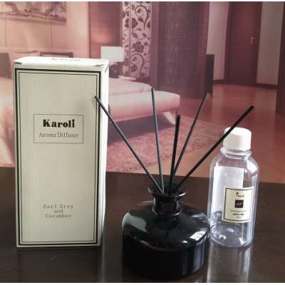 Earl Grey &Cucumber fragrance reed diffuser with 150ml capacity ,home air fresher and aroma decoration