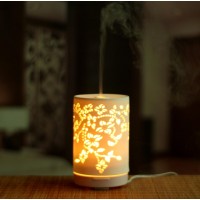 New Design Ceramic Essential oil diffuser with 120ML and 7pcs LED rotating auto shut off when water low