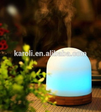 High quality real wood Ultrasonic aromatherapy  diffuser , aroma mist humidifier , LED light essential oil diffus